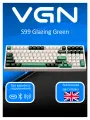 Клавиатура Дарк Проджект x VGN S99 Механическая игровая Wireless Glazing Green белый/зеленый Bluetooth