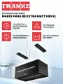 Кухонная вытяжка Franke (островная) FMAS BK EXTRA MATT F80 KL, черный матовый