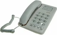 Стационарный телефон проводной для дома и офиса 816/02 WHITE