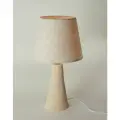 Керамическая настольная лампа с абажуром, бежевый вельвет Е14, бежевый
