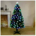 Искусственная ёлка с гирляндой Led «Зимнее волшебство. Звезда», 150 см, d нижнего яруса 76 см, 170 ПВХ веток отгибаются