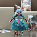 Интерьерная подвесная елочная игрушка Клоунесса, ручная работа