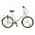 Складной велосипед SHULZ Krabi V-brake, колеса 24″, 3 скорости - белый