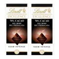 Шоколад горький Lindt Excellence 70% какао c розовой Гималайской солью, 2 шт х 100 гр (Франция)