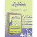 Комкующийся растительный наполнитель тофу Зелёный чай для кошачьего туалета LifeHack, 4,5 кг