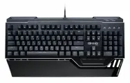 Клавиатура Оклик GMNG 985GK механическая черный USB Multimedia for gamer LED (подставка для запястий) (1677413)