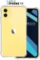 Противоударный силиконовый чехол Rosco на Apple iPhone 11 (Айфон 11), прозрачный