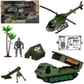 Игровой набор ABtoys Боевая сила Военная техника с вертолётом, гидроциклом, фигуркой и аксессуарами 6 предметов