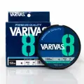 Плетеный шнур Varivas Х8 длина 150м, PE #1,2 разрывная нагрузка 10,41кг, цвет голубой