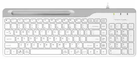 Клавиатура проводная A4Tech Fstyler FK25, мембранная, клавиш - 103, USB, белая