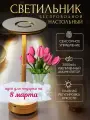 Светильник настольный светодиодный для спальни 3000 мАч - настольная лампа беспроводная для гостиной, бара, ресторана
