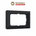 Рамка из стекла для двойной розетки Werkel Favorit W0081108, цвет черный