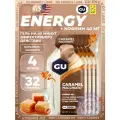 Гель питьевой GU Energy Labs GU Original Energy Gel 40mg caffeine 4 x 32 г, Карамель-Макиато