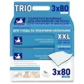 Влажные салфетки White Whale Trio, для лежачих больных, 3х80 штук