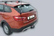 Фаркоп(прицепное) Tavials для LADA VESTA Cross, SW, SW Cross (седан, универсал) 2017- (паспорт и сертификат в комплекте)(без электрики)T-VAZ-44A