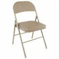 Стул складной Brabix Golf Plus Cf-003 Комфорт, бежевый каркас, кожзам бежевый, в коробе