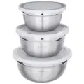 Satoshi Kitchenware Набор салатников 812-080, 18 см, 3 шт., стальной