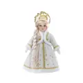 Кукла декоративная Снегурочка Ярослава 88304 на подставке 31х15х11 см керамика