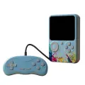 Портативная игровая консоль G5 retro 500-в-1 с классическим игровым цветным экраном для совместной игры двух человек-синий