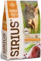 Сухой корм Sirius для стерилизованных кошек, полнорационный, утка и клюква 1.5 кг