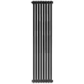 Трубчатый радиатор Rifar Tubog 2180, 8 секций, вертикальный, боковое подключение, антрацит
