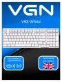 Клавиатура Дарк Проджект x VGN V98 Механическая игровая Wireless White белый Bluetooth/Радиоканал/USB
