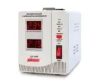 Стабилизатор напряжения Powerman AVS-D Voltage Regulator 1000VA, Digital Indication, 2x Schuko Outlets, 1m Power Cord, 230V, 1 year warranty, White