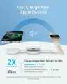 Беспроводное зарядное устройство Anker MagGo Ultra-Compact Qi2 Charger 3в1 15W - White
