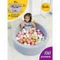 Детский сухой бассейн Boobo.kids 85х30 см с комплектом из 150 шаров, бассейн с шариками, мягкий игровой комплекс