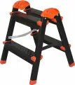 Стремянка-табурет стальная Zalger 2 ступени 9901-02, двухсторонняя, максимальная нагрузка 120 кг