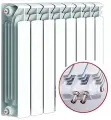 Радиатор биметаллический Rifar Base Ventil 500 мм 6 секций 3/4 нижнее левое подключение белый