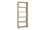 Полка Стеллаж 1, раздвижной, ЛДСП Дуб сонома, 72*30*185 см, MEBELSON