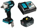 Гайковерт Makita DTW300RM аккумуляторный 18В 330Нм - 1/2 (18V, 1 x 4.0Ah, Li-Ion)