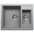 Врезная кухонная мойка 62х62см, Tolero R-109, матовое 701 Серый