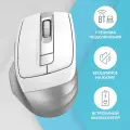 Мышь A4TECH Fstyler FB35CS, оптическая, беспроводная, USB, белый и серый [fb35cs usb icy white]