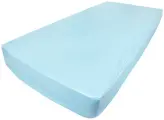 Защитный непромокаемый наматрасник с бортами 70х160 высота 25см, из медицинской клеенки голубой цвет