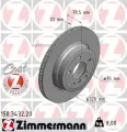ZIMMERMANN 150.3432.20 диск торм BMW E83 X3 2.0/2.5/2.0D/3.0D 04- ЗАД вент 320X22