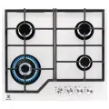 Встраиваемая варочная поверхность Electrolux KGG64362W, 4 конфорки, газ-контроль, белая