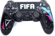 Геймпад (джойстик) для PS4/ПК/Android/iOS, беспроводной, Bluetooth, с гироскопом, черный FIFA