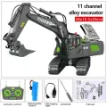Радиоуправляемый экскаватор CONUSEA 1:24 желтый, AlloyExcavator Green