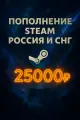 Подарочная карта Steam Игры и счёт,25000 руб, для России и СНГ