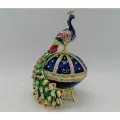 Шкатулка Фаберже Павлин , артикул 6074-02 синий