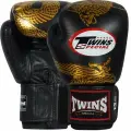 Боксерские перчатки Twins Special FBGV-23 black gold 10 унций