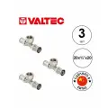 Пресс тройник VALTEC VTm.232 (VTm.232. N.200520), в/р, 20х3/4х20, 3шт