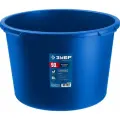 ЗУБР 90 л, первичный высокопрочный пластик, Усиленный круглый строительный таз, мастер (06094-90) (06094-90)