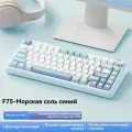 AULA Клавиатура беспроводная F75, Английская раскладка, белыйСерповидная ось ТТС-5