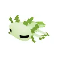 Мягкая игрушка Пиксельный Аксолотль Minecraft Pixel Axolotl салатовый 34 см