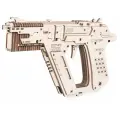 Конструктор деревянный Lemmo, сборная модель Пистолет Бластер с резинками для мальчиков, девочек, взрослых