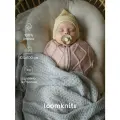 Плед для новорожденных плед детский Loomknits Светло-серый