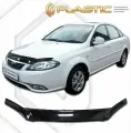 Дефлектор капота для Daewoo Gentra седан 2013-н. в. Classic черный